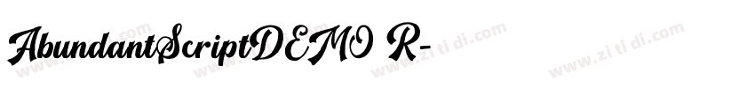 AbundantScriptDEMO R字体转换